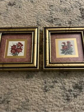 Pretty petal collectables kathy seek heartfelt collection Gold Framed Print 4”